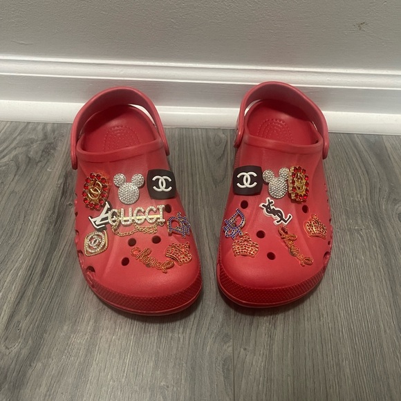 Red Bling Crocs - Picture 2 of 4